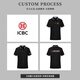 
Huicai shirt high-end work clothes short-sleeved polo shirt custom summer company corporate team clothing lapel cultural shirt T-shirt women [A-high-end style] SRX-HD-6621 black M