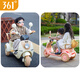 
361 degree children's electric motorcycle can be seated for excavator, male and female children driving toys, early education music gifts can be remotely controlled. Morandi Green丨Remote control version-two-seater dual-drive/early education