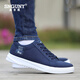 Snguny High-Light Luxury Luxury Zapatos casuales Zapatos para hombres Sobre suave Versión coreana Zapatos Sports Sports Shoes Men's Shoes Men 6636 Canvas Gray Standard Size 44 Men's Style