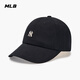 MLB棒球帽子夏季小LOGO软顶鸭舌帽休闲送礼3ACPB045N-50BKS