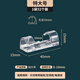 Liantuo Self-adhesive fixed wire clamp buckle 10mm snap wire clip wire clip wire handle wire winder solid wire nail with fixed seat cable strap Transparent 32 pieces C200C