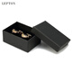 Kuiying neue kristallmanschettenknöpfe Männer modische Blatt Zirkon französische Manschettenknöpfe Business Shirt Manschettenknöpfe Geschenkbox Gold a