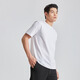 Lilang Liquid Ammoniak T-Shirt Herren kurzärmelige Feste Farbe Kaltes T-Shirt Sommer Neues Baumwollpaar T-Shirt-Basishemd kostenlos halbärmelig weiß (G5XTX8723y) L 170/88a