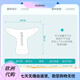QIAOPIN (QIAOPIN) four-season breathable diapers, cotton gauze, washable baby urine melon newborn diapers This white 3 pack S code (0-March) 10 Jin [Jin equals 0.5 kg]