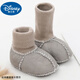 Disney Baby Sheepellin-in-One-Babyschuhe und Socken halten im Herbst- und Winterbaby-Baumwollschuhe weiche Sohlen und fallen nicht von Kleinkindschuhen 0-6-12 Elfenbein weiße Lambskin 1 Paar Eingröße innere Länge 11 cm (0-6 Monate) verdickt.