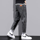 ZENGZHI jeans men's 2025 new straight-leg trendy brand autumn spring and autumn plus velvet thickened autumn and winter elastic casual Xintang trousers blue and gray 6621 28