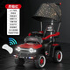 
Aobeile four-wheeled seating children's electric car baby car kids toys adults can push cart charging children's cart gifts Chinese red [dual drive + remote control + 6V7 + shed] music light + push handle can turn