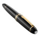 Montblanc (Montblanc) [618] Nuevo lugar Serie de clase grande Fuente Fuente Pen Pen 145 146 149 Black Gold Chapated 146/13660 M Spot