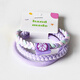 Jiaoxuefei two-color bold basic hair ties 9 packs Seamless rubber bands to tie scalp and hair ropes
