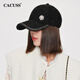 CACUSS Hat Women's Autumn and Winter Baseball Cap Fashion Small Fragrance Face Showing Small Peaked Hat Women Black