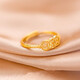 CAMPUSKINGLY Old Phoenix National Style Coin Gold Ring Women's Money String Pure Gold 999 Copper Coin Ring Ring Live Mouth Index Finger 0.01g Same Style Money Ring x Live Mouth