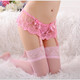 PERTILLA Europea y americana Pantera de las bragas sexy Perspectiva de tres puntos Negro Pink Girl Black Sockless Simple Tamaño
