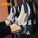 Jeep Herrenschuhe 2025 Neue Saison Mode Outdoor atmungsablöschbare lässige Schuhe Fahren Wanderschlneaker Wanderschuhe Männer 1428 Mailand [Lederoberfläche] 41