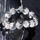 
Pangdonglai quality white crystal bracelet Tianlan treasure pot white ghost bracelet Thousand layer mountain pyramid men and women love H3878 13.5mm natural crystal/semi precious stone
