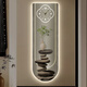 Kleine Maluhr Moderne Licht Luxus -Eingangsdekoration Maluhr Wanduhr Wohnzimmer Beleuchtung Zifferblatt Corridor Treppe Ecke Hintergrund Wandhänge Malerei DQ6210 [Dial Plus Licht - Plug -in -Modell] 35 Zoll [30*90 cm]