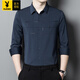 Playboy (Playboy) Schwiegervater Outfit bei Hochzeits Bankettkleid Vater in Schwiegervater Langsamtes Hemd Top Frühling und Herbst Dünne Männer High-End-teure rote XL 175