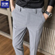 ROMON men's casual trousers spring, autumn and winter 2025 new Korean style trendy slim fit nine-point suit trousers 723 dark gray nine-point pants 29 (2 feet 2 suitable for 98-110Jin [Jin equals 0.5 kg])