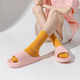 KKV sandals for men and women in bathroom, anti-slip and anti-odor, home bathing couple shoes, size 37-38 beige