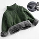 Disney handsome sweater for winter boys turtleneck thickened sweater for medium and large children plus velvet/baby warm coat 9195 shallow lotus root powder without velvet 120 Recommended 35-44 Jin [Jin equals 0.5 kg]