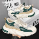 Tang Lion (Tonlion) Herrenschuhe Sommer Mesh Schuhe Herren Trendy Casual Sports Schuhe Herrendicke Vaters Schuhe Trendy Schuhe Reisgrün Größe 42