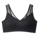 
Sweet lady underwear women [no size] Stainless suspender vest-style skin invisible comfortable, non-steel ring beautiful back bra women 1212019 black equal size