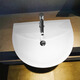Toto Badezimmer halbbörbliche Ein-Loch-Tisch-Top-Waschbecken LW983CB Echtes Haushaltskeramikwaschbecken LW983CB (Einzelbecken enthält kein Zubehör)