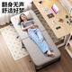 Bambou pliant lit déjeuner pause salon chaise de bureau sieste lit lit maison lit simple lit adulte portable marche simple lit accompagnant éponge-61 large [matelas 2cm] matelas en lin en coton