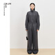 AUM (AUM) celebrity style AUM new winter double-layer tweed shirt pants half twilight gray shirt S