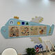 Hongtong Kindergarten Wall Corridor Decoración del juego de la educación temprana Montessori Enseñanza Ayudas Operación de pared de la pared cognitiva