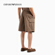 Emporio Armani / Armani Flagique officielle des vêtements de travail larges masculins de travail des Bermudes chinoises U6195-Pearl Chocolate Color 52 (XL)