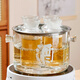 Huangsi wine warmer Chinese style heat-resistant glass yellow rice wine and white wine wine dispenser scalding wine pot and wine boiler can heat the wine warmer wine warmer one cylinder four pots