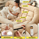 Lazy sofa can lie down and sleep single chair bedroom balcony folding small sofa bed 7374 people collection Single pillow 1 [180*130 super large] + thickened seat cushion