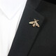 ANST OND PHOENIX GOLD STATER STOCIAL HEURMIER Personnalisé Signification d'abeille petite broche Men's Summer Shirt Coll Coll Clasp Men's Retro Vintage Silver