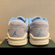 耐克（NIKE）男鞋女鞋25年新款运动鞋Jordan Flight Court低帮板鞋休闲鞋 FZ9854-400蓝色 35.5