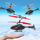 
Remote-controlled aircraft helicopter children's mini drone charging drop-resistant induction aircraft elementary school toy boy red Apache helicopter official standard [with charging cable]