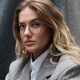 HUGO BOSS【Alica Schmidt同款】眼镜框女素颜简约金属可配近视 1592 RHL