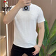 
Woodpecker (TUCANO) designer summer ice silk texture embroidered round neck men's short sleeve fashionable half-sleeved versatile light luxury comfortable style 1105 white XL 120-135Jin [Jin equals 0.5 kg]