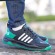Zapatos para hombres de carpintería de carpintería 2025 Spring New Leather Anti-Odor, zapatos casuales sin deslizamiento, resistentes al desgaste con zapatos deportivos perezosos de carrera de un pie AW898 Sports Sports Standard Black and Green Tamaño 41