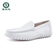 Zapatos de enfermería de carpintero zapatos para hombres zapatos de doctor blanco tacón plano tendón tendón suela de trabajo suave zapatos de trabajo primavera y primavera zapatos individuales transpirables para hombres zapatos de cuero 683 [otoño e invierno más terciopelo] 44
