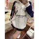 Cotton American heavy plug-in hooded color-blocked sweatshirt for women in autumn and winter new loose Korean style top hoodie plus velvet white gray 3240 plus velvet high quality 30 M 80-105Jin Jin is equal to 0.5 kg