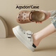 
Aogu Shiden thick-soled hole shoes for women 2025 spring and summer new style for women wearing soft sole comfortable beach slippers simple tow LDN6210 simple white 39-40