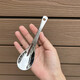 Retro ins style spoon stainless steel hammer pattern spoon household thickened table spoon children's eating spoon high appearance value 1 pack