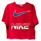 Nike T-shirt Vêtements féminins 2023 Été Nouvelle Fashion Sportswear Casual Fitness Fitness Breathable Round Round Cou Short Manches HF6291-687 / RED L