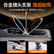 Guanyue [Shell film integrated] suitable for Huawei matex6 mobile phone case X6 collector's version folding screen X5 protective case lens bracket full-pack ice-sensing transparent anti-fall heat dissipation for women and men's models HD [front and rear cover] crystal transparent silver edge Invisible bracket丨ice ice-sensing original Huawei Mate x6/collector's version universal