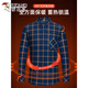 Pic plus toison épaissis de chemise à manches longues chaude épaissie pour hommes et hiver de la brasserie à carreaux chauds pour hommes et personnes âgées pour hommes vêtements pour hommes 1xm21 / bn08-9906 [ajoutant plus de la toison épaissie] l