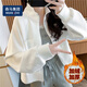 棉致外套春秋款女2025初春新款短款开衫外套显瘦百搭通勤 灰色[春秋-抗起球] 薄款 M [_建议120斤以下]