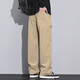 
Romon casual pants for men's spring and autumn new American work pants for men loose straight sports and casual trousers 9856 military green + 9856 khaki M