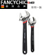 Fancychic Movable Wrench Multi-fonction Plaque mobile Plaque en plastique Dyeing Handing Gandage Anti-Slip 4 pouces 100 mm (M11303)