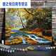 Digital oil painting Digital oil painting DIY fill landscape flowers painting DIY oil painting cartoon animal handmade water 1049 wooden boat 40*50 frameless (color canvas)