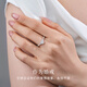 Xinwanfu ready-made diamond ring, platinum proposal diamond ring, simple luxury, shining diamond, engagement and birthday gift for girlfriend, total about 24 points, platinum-main diamond 13 points, FG color